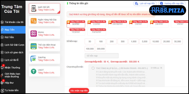 câu hỏi thường gặp về nạp rút
